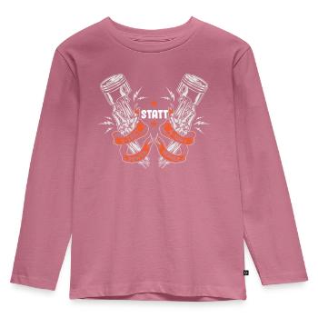 2 stroke power, moped, Simmi, 50cc, DDR S51 - Kids' Premium Longsleeve Shirt - mauve - Front - AI Model Kid Female (0cm)