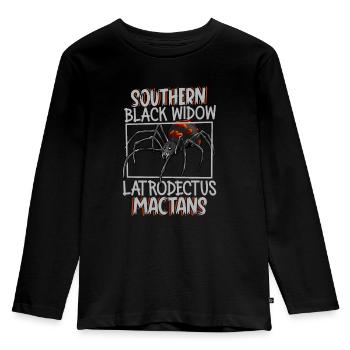 Veuve noire du Sud - T-shirt manches longues Premium Enfant - noir - Devant - AI Model Kid Male (0cm)