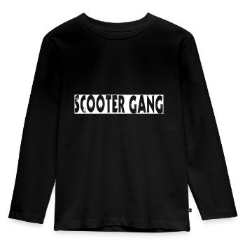 Scooter gang stunt kick scooter - Kids' Premium Longsleeve Shirt - black - Front - AI Model Kid Male (0cm)