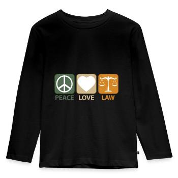 Anwalt Spruch Sprüche Lustige witzige Cool Männer - Kinder Premium Bio Langarmshirt - Schwarz - Vorne - AI Model Kid Male (0cm)