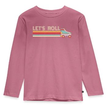 Patin à roulettes, patin à roulettes, patin à roulettes - T-shirt manches longues Premium Enfant - mauve - Devant - AI Model Kid Female (0cm)
