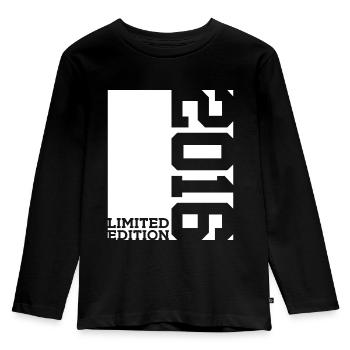 10E ÉDITION LIMITÉE DU 10E ANNIVERSAIRE 2016 - T-shirt manches longues Premium Enfant - noir - Devant - AI Model Kid Male (0cm)