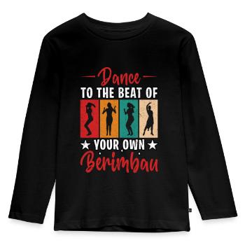 Dansez au rythme de votre propre berimbau - T-shirt manches longues Premium Enfant - noir - Devant - AI Model Kid Male (0cm)