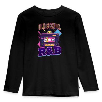 années 90 R&B Old School R&B - T-shirt manches longues Premium Enfant - noir - Devant - AI Model Kid Male (0cm)