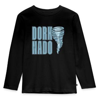 Tornades Dorknado Catastrophe naturelle Tornado Chaser - T-shirt manches longues Premium Enfant - noir - Devant - AI Model Kid Male (0cm)