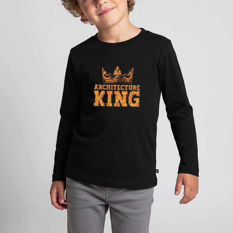Architecture King Architectural Builder Architects Kids' Premium Longsleeve Shirt