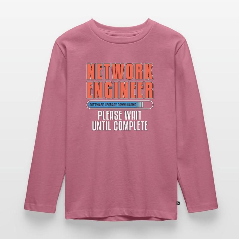 Network Engineer Software Upgrade Computer Science Kinder Premium Bio Langarmshirt
