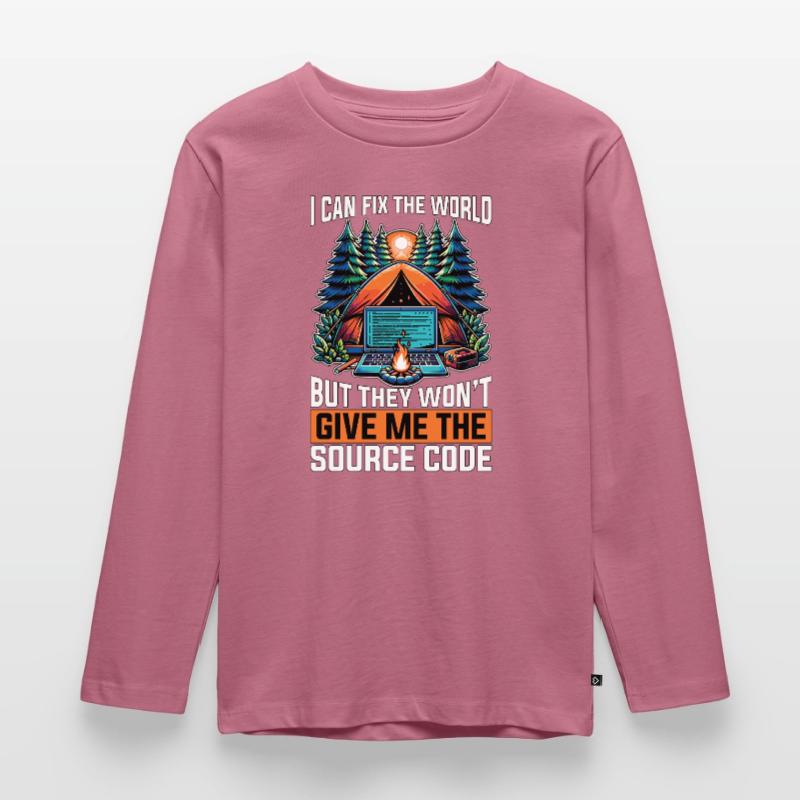 Coder I Can Fix The World Web Developer Coders Kinder Premium Bio Langarmshirt