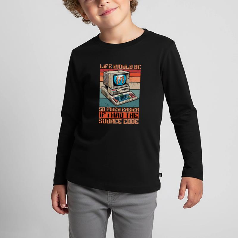 Coder Life Would Be So Much Easier Web Developer Kids' Premium Longsleeve Shirt