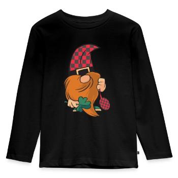 Dwarf - Kids' Premium Longsleeve Shirt - black - Front - AI Model Kid Male (0cm)