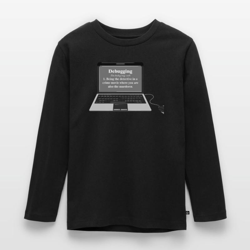 Funny Computer Debugging Programmer Design Kids' Premium Longsleeve Shirt