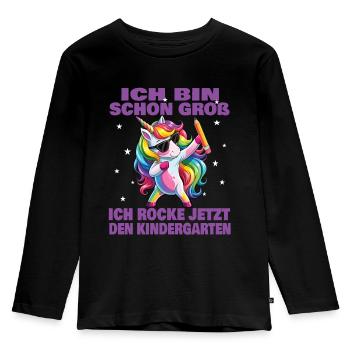 Kindergarten Child 2024 Kita Start Start - Kids' Premium Longsleeve Shirt - black - Front - AI Model Kid Male (0cm)