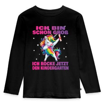 Kindergarten Child 2024 Kita Start Start - Kids' Premium Longsleeve Shirt - black - Front - AI Model Kid Male (0cm)