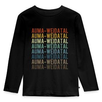 Auma-Weidatal City Rétro Vintage - T-shirt manches longues Premium Enfant - noir - Devant - AI Model Kid Male (0cm)
