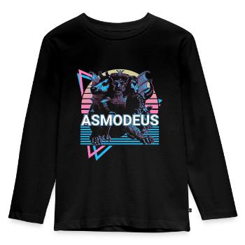 Asmodée Prince des Démons Mythologie juive Heb - T-shirt manches longues Premium Enfant - noir - Devant - AI Model Kid Male (0cm)