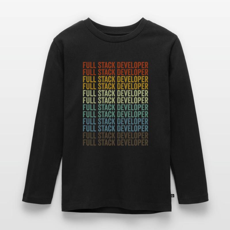 Programmeur de codage développeur Full Stack Full St T-shirt manches longues Premium Enfant