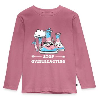 Enseignante en sciences transgenres - T-shirt manches longues Premium Enfant - mauve - Devant - AI Model Kid Female (0cm)