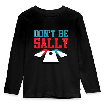 Lustiges Cornhole Corn Hole - Kinder Premium Bio Langarmshirt - Schwarz - Vorne - AI Model Kid Male (0cm)