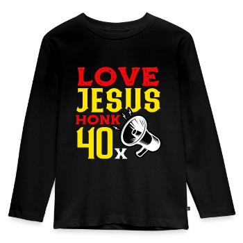 Orthodoxy Orthodox - Kids' Premium Longsleeve Shirt - black - Front - AI Model Kid Male (0cm)