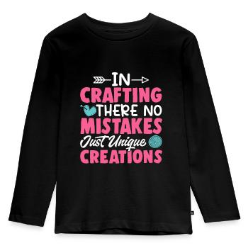Artisan - T-shirt manches longues Premium Enfant - noir - Devant - AI Model Kid Male (0cm)