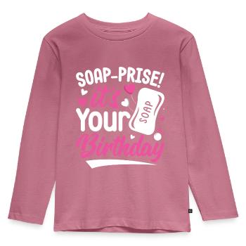 Fabrication de savon, savonnier, savonologue - T-shirt manches longues Premium Enfant - mauve - Devant - AI Model Kid Female (0cm)