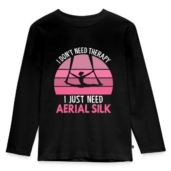 Acrobate - T-shirt manches longues Premium Enfant - noir - Devant - AI Model Kid Male (0cm)