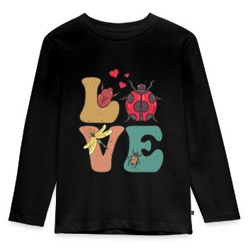 Entomology, Entomologist, Collector - Kids' Premium Longsleeve Shirt - black - Front - AI Model Kid Male (0cm)
