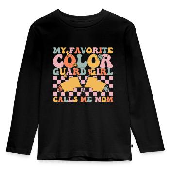 Groovy Marching Band - Kinder Premium Bio Langarmshirt - Schwarz - Vorne - AI Model Kid Male (0cm)