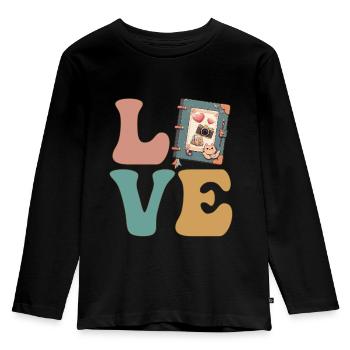 Scrapbooking Scrapbook Artisanat - T-shirt manches longues Premium Enfant - noir - Devant - AI Model Kid Male (0cm)