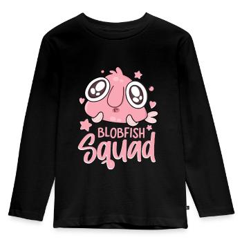 Funny sea creature - Kids' Premium Longsleeve Shirt - black - Front - AI Model Kid Male (0cm)