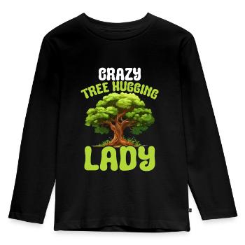Environmentalist and tree conservationist - Kids' Premium Longsleeve Shirt - black - Front - AI Model Kid Male (0cm)