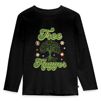 Environmentalist, Nature Lover - Kids' Premium Longsleeve Shirt - black - Front - AI Model Kid Male (0cm)