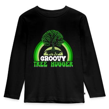 Environmentalist, Nature Lover - Kids' Premium Longsleeve Shirt - black - Front - AI Model Kid Male (0cm)