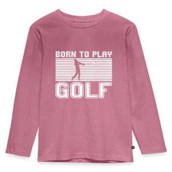 Golfe - T-shirt manches longues Premium Enfant - mauve - Devant - AI Model Kid Female (0cm)
