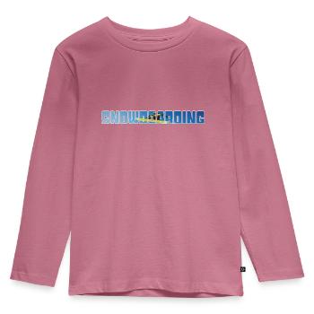 Planche à neige - T-shirt manches longues Premium Enfant - mauve - Devant - AI Model Kid Female (0cm)