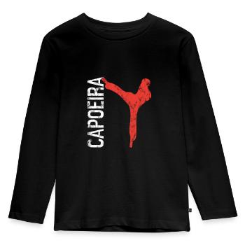 Capoeira - T-shirt manches longues Premium Enfant - noir - Devant - AI Model Kid Male (0cm)