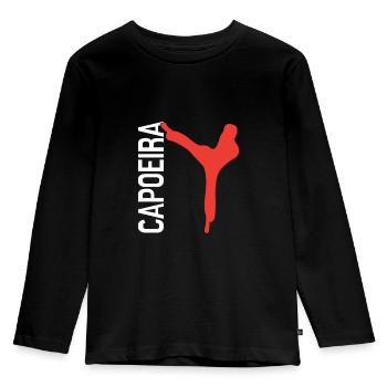 Capoeira - T-shirt manches longues Premium Enfant - noir - Devant - AI Model Kid Male (0cm)