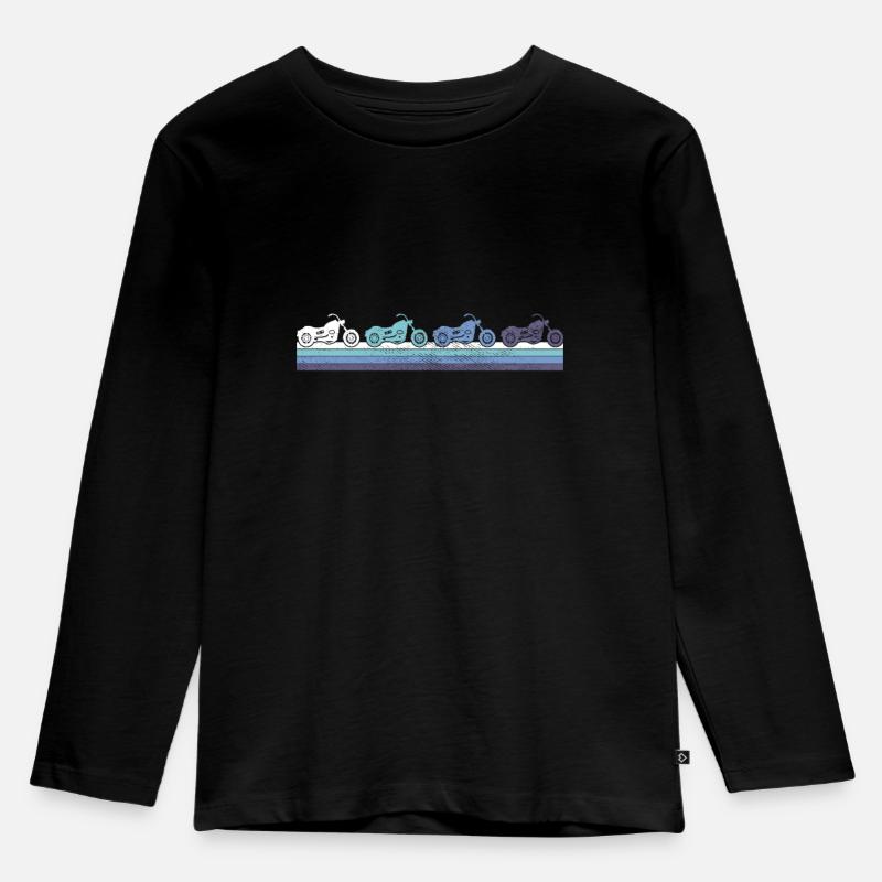Motorcycle - Kids' Premium Longsleeve Shirt - black