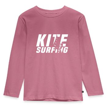 Kite Surfing - Kinder Premium Bio Langarmshirt - Mauve - Vorne - AI Model Kid Female (0cm)