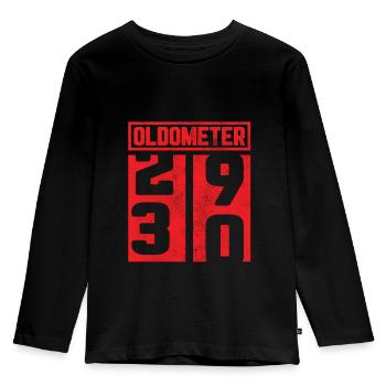 30e anniversaire 30 30e cadeau oldometer - T-shirt manches longues Premium Enfant - noir - Devant - AI Model Kid Male (0cm)