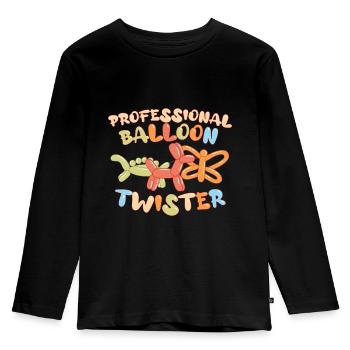 Ballon professionnel Animal Twister Circus - T-shirt manches longues Premium Enfant - noir - Devant - AI Model Kid Male (0cm)