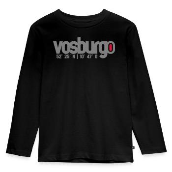 Vosburgo Trail - Kids' Premium Longsleeve Shirt - black - Front - AI Model Kid Male (0cm)