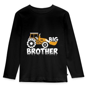 Grand frère Bagger - T-shirt manches longues Premium Enfant - noir - Devant - AI Model Kid Male (0cm)