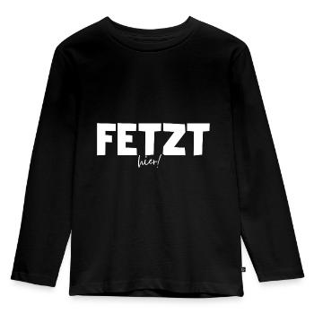 Déchiquetez ici ! Amusez-vous en allemand de l’Est / saxon - T-shirt manches longues Premium Enfant - noir - Devant - AI Model Kid Male (0cm)