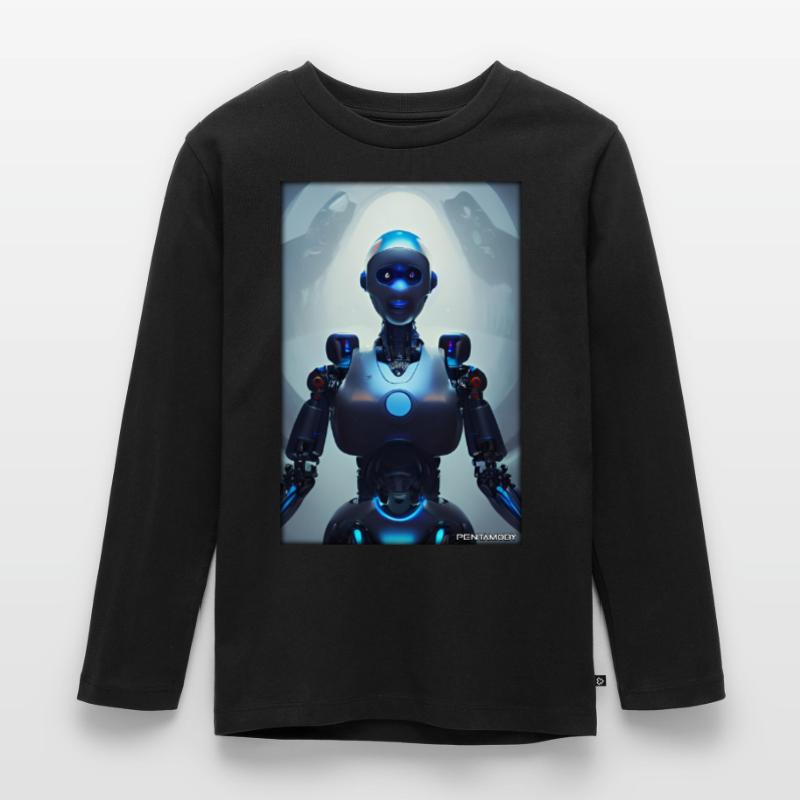 Robot Future Science Sci-Fi Machine Kids' Premium Longsleeve Shirt