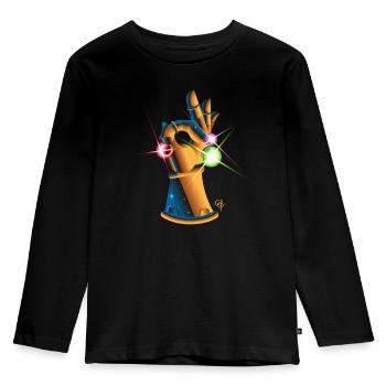 Infinity Gauntlet Game - Kids' Premium Longsleeve Shirt - black - Front - AI Model Kid Male (0cm)
