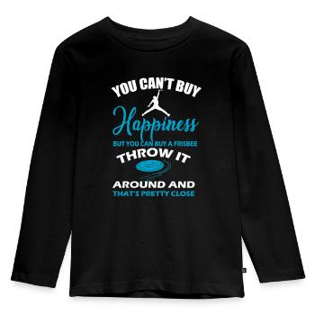 Idée de cadeau d'anniversaire Frisbee - T-shirt manches longues Premium Enfant - noir - Devant - AI Model Kid Male (0cm)
