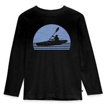 Kayak - T-shirt manches longues Premium Enfant - noir - Devant - AI Model Kid Male (0cm)