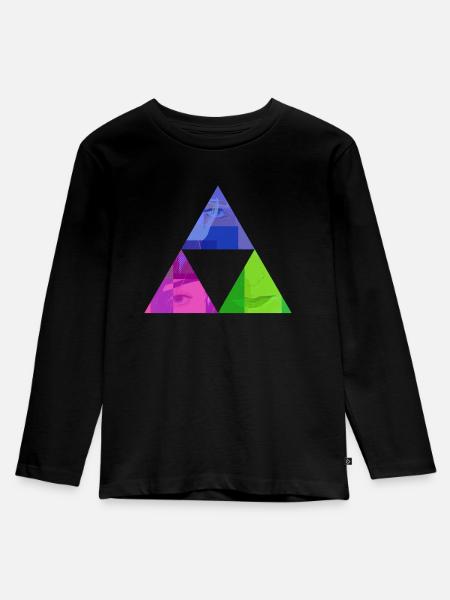 comic - Kinder Premium Bio Langarmshirt - Schwarz