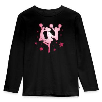 Cheerleader cheerleading - Kids' Premium Longsleeve Shirt - black - Front - AI Model Kid Male (0cm)